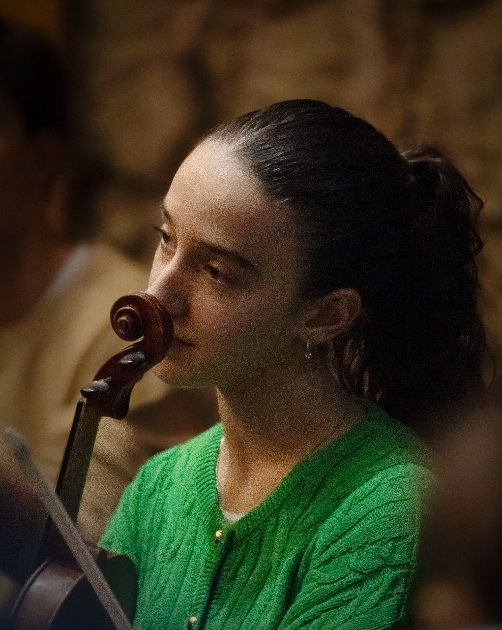 Margarida Coelho a tocar violino